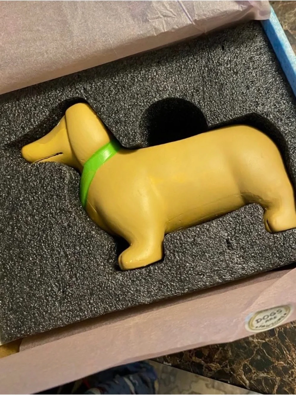 Dog Lover Planter Ceramic Dachshund Planter - Brown
